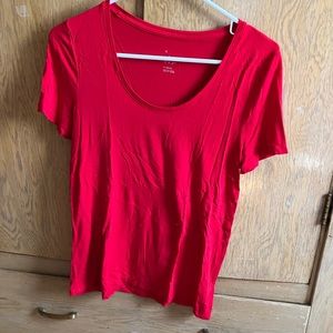 Red short sleeve top